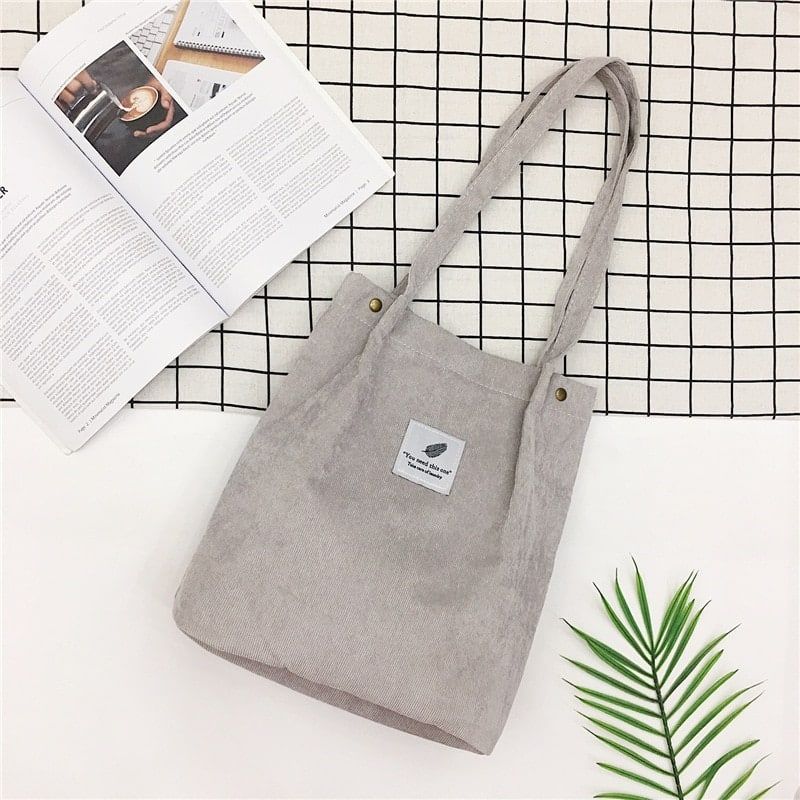 accessoire mode sac en velours côtelé