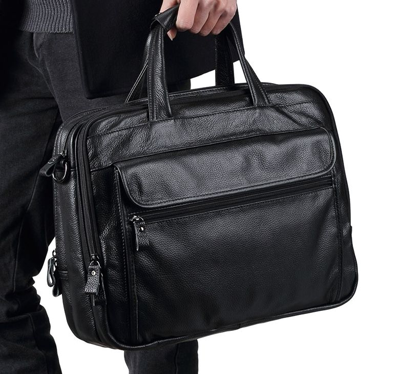 attaché case en cuir véritable