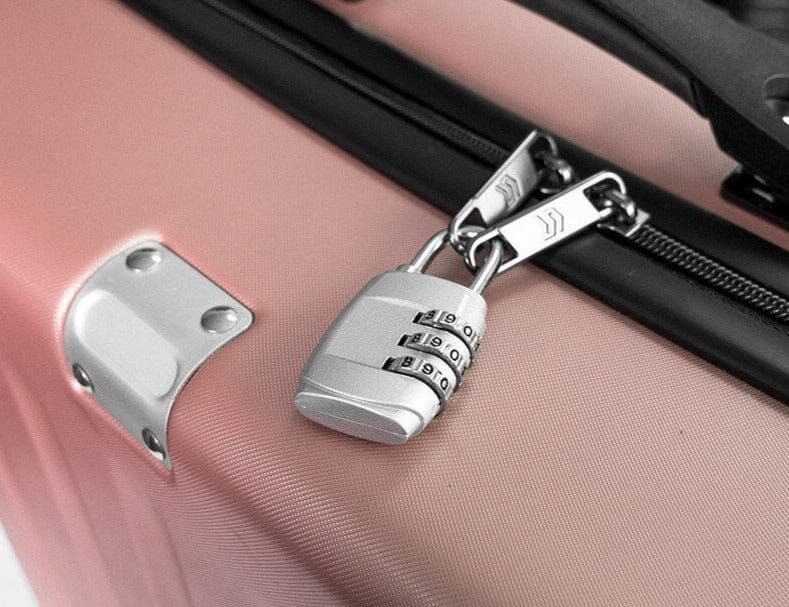 cadenas de sécurité valise gris