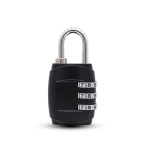 cadenas valise à code 3 chiffres noir
