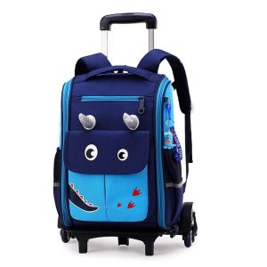 cartable garçon dinosaure avec roulettes