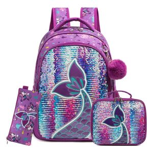 cartable sac à dos fille à paillettes