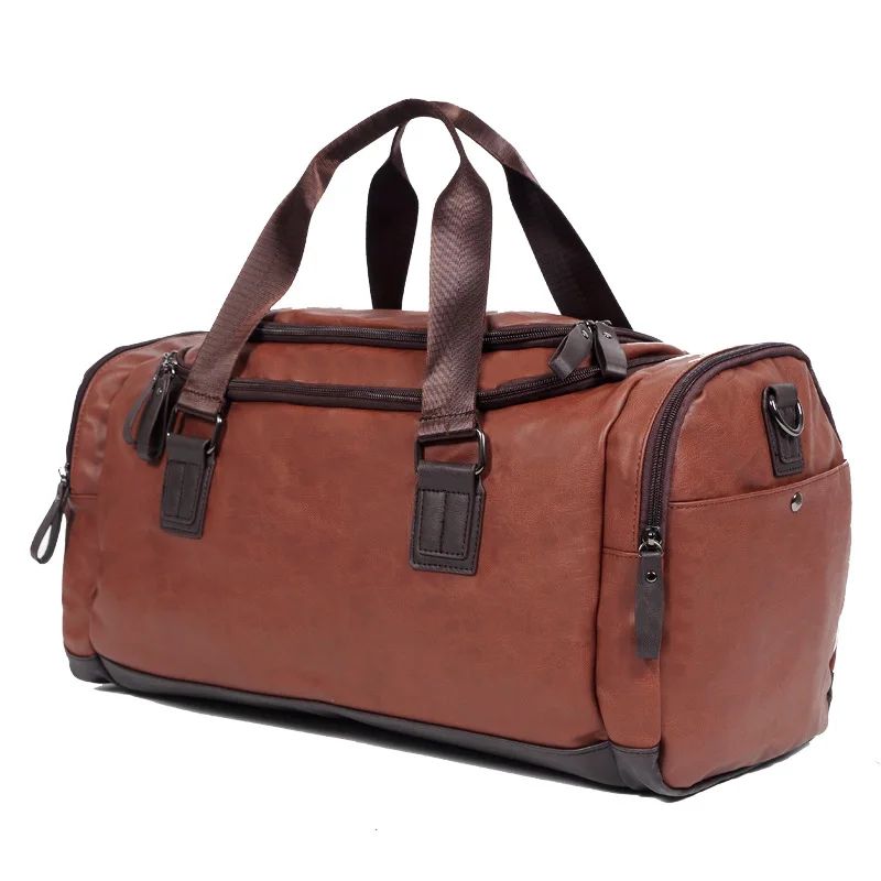 grand sac de voyage en simili cuir