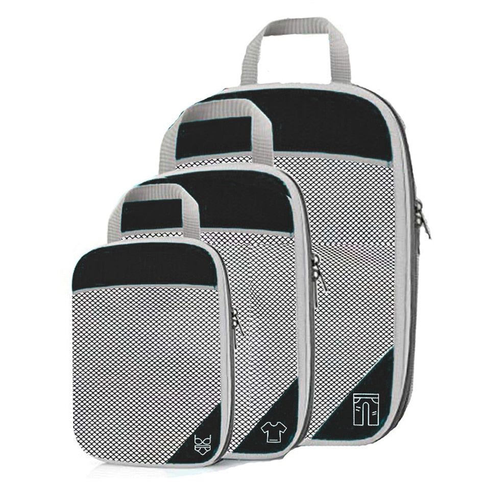 organisateurs de valise compressibles set de 3