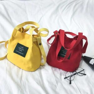 petit sac à main en toile velours côtelé