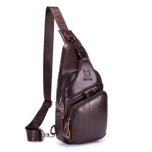 petite sacoche de voyage en bandoulière pour homme vintage en cuir