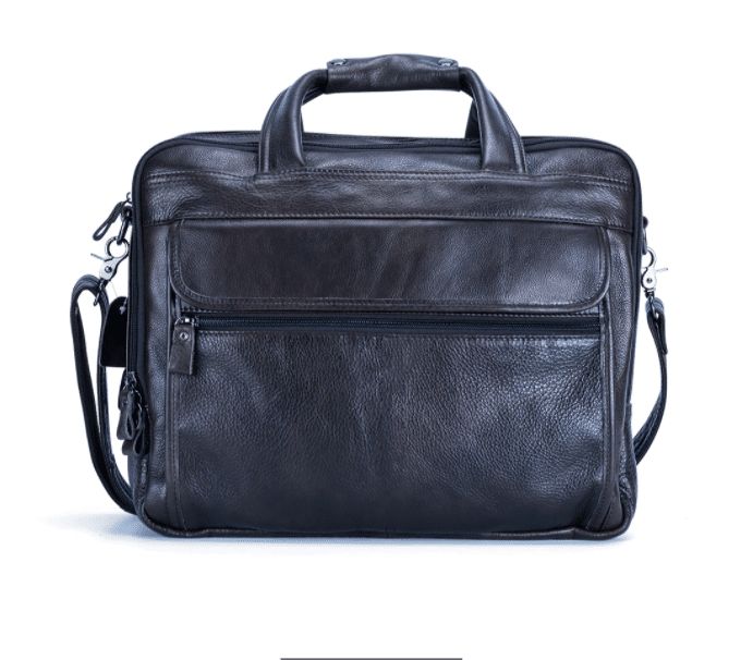 porte-documents en cuir véritable