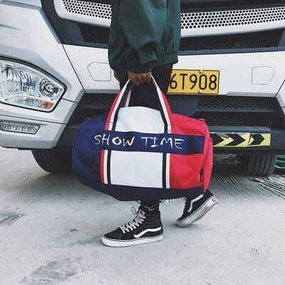 sac à bandoulière bleu blanc rouge