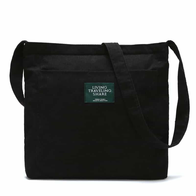 sac à bandoulière élégant en velours