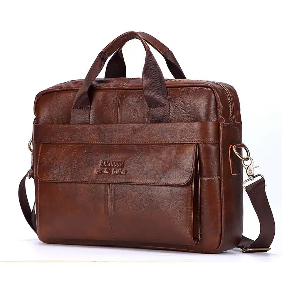 sac à bandoulière en cuir véritable