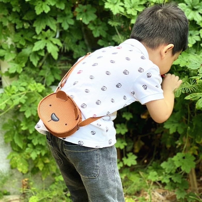 sac à bandoulière en forme d'ourson