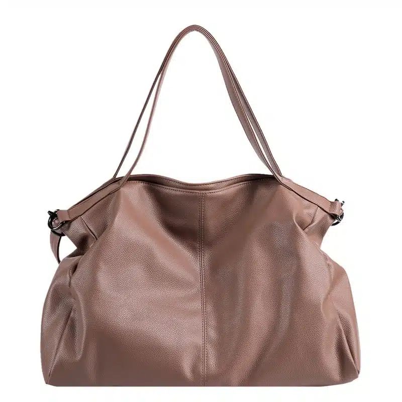 sac à bandoulière en similicuir grand format