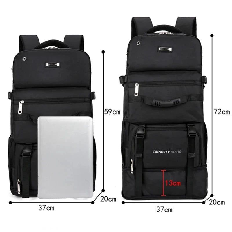 sac à dos 80L avec extension