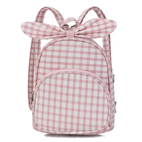 sac à dos à motifs à carreaux