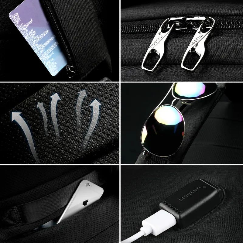 sac à dos anti-vol avec port USB