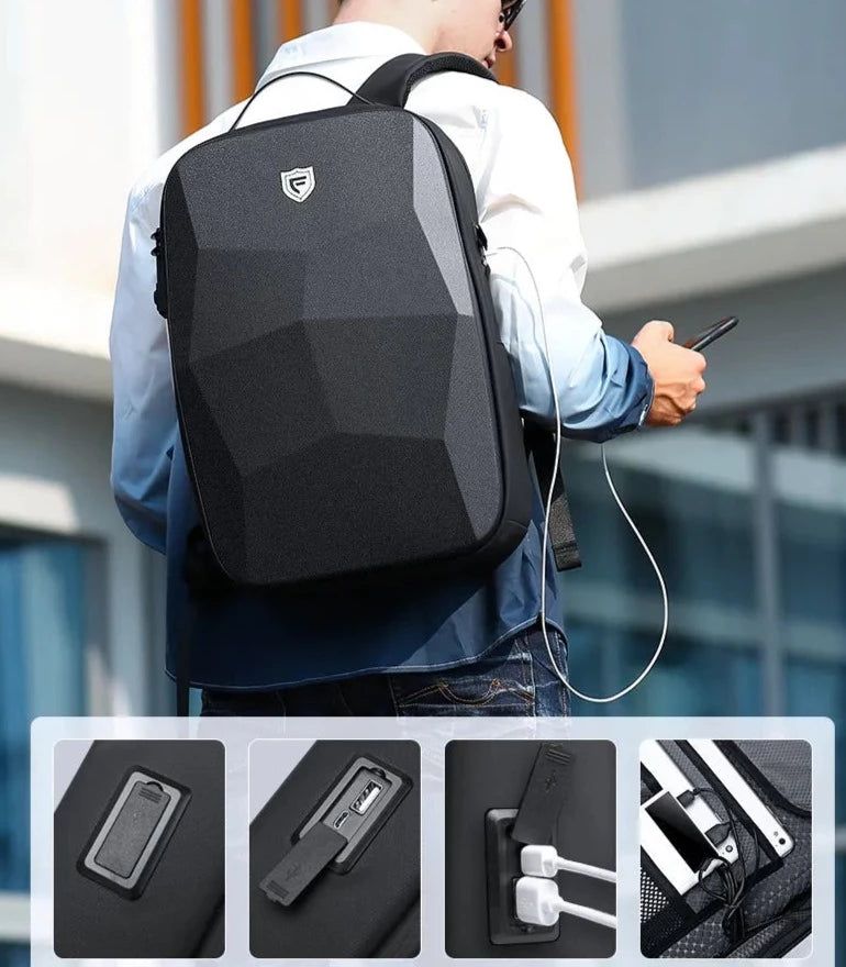 sac à dos antivol rigide pour ordinateur portable