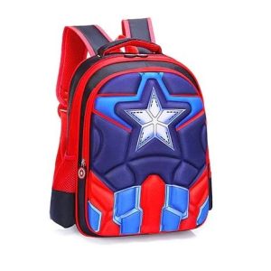 sac à dos bleu et rouge pour enfant