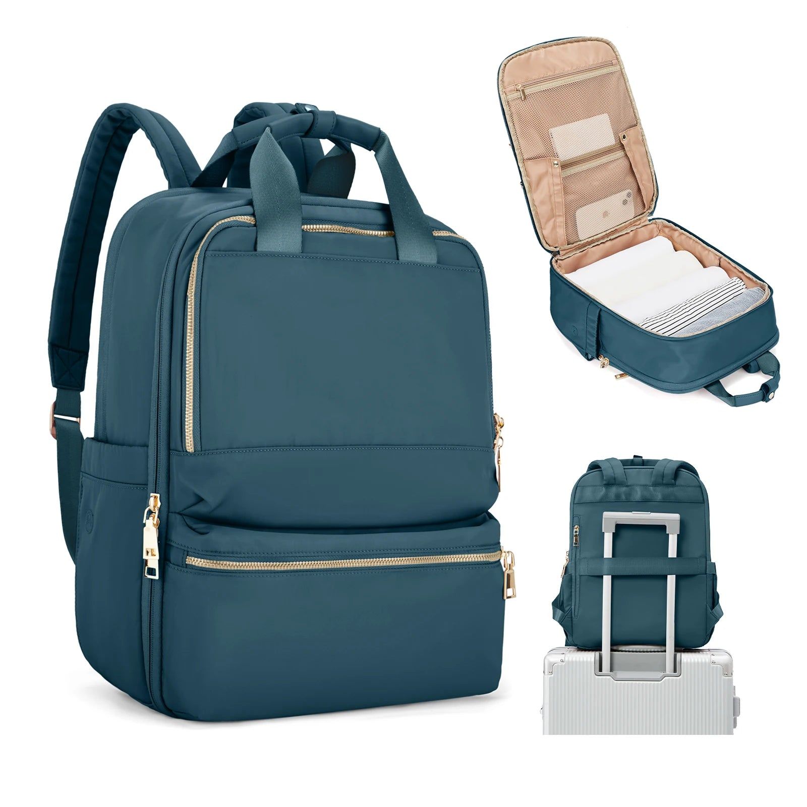 sac à dos cabine femme avec poches organisées
