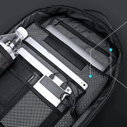 sac à dos connecté antivol rigide