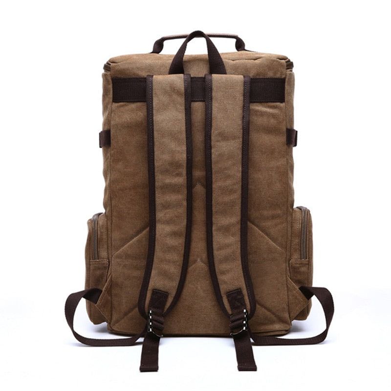 sac à dos de voyage en cuir vintage