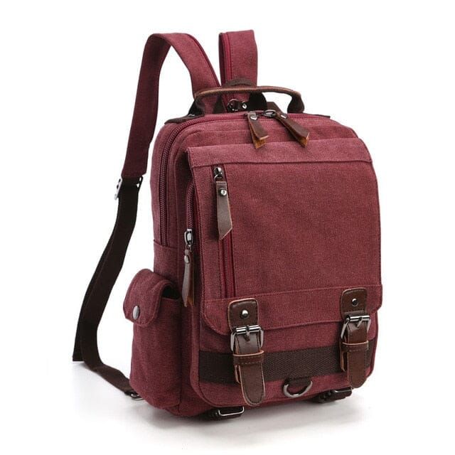 sac à dos de voyage en tissu rétro