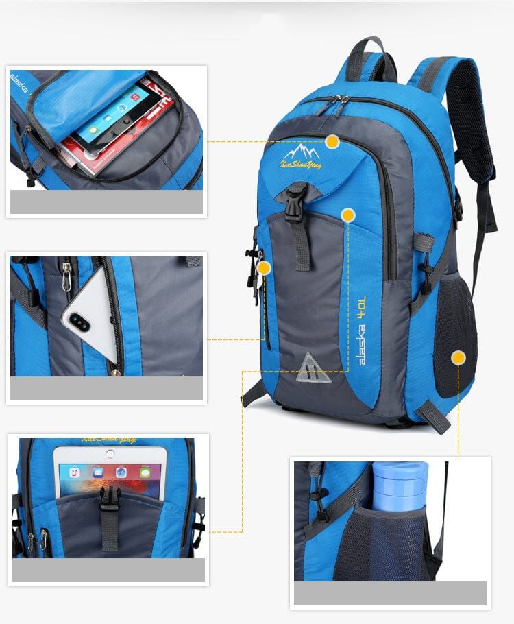 sac à dos de voyage polyvalent Alaska 40L