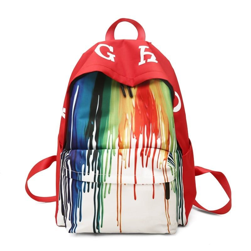 sac à dos décontracté style graffiti