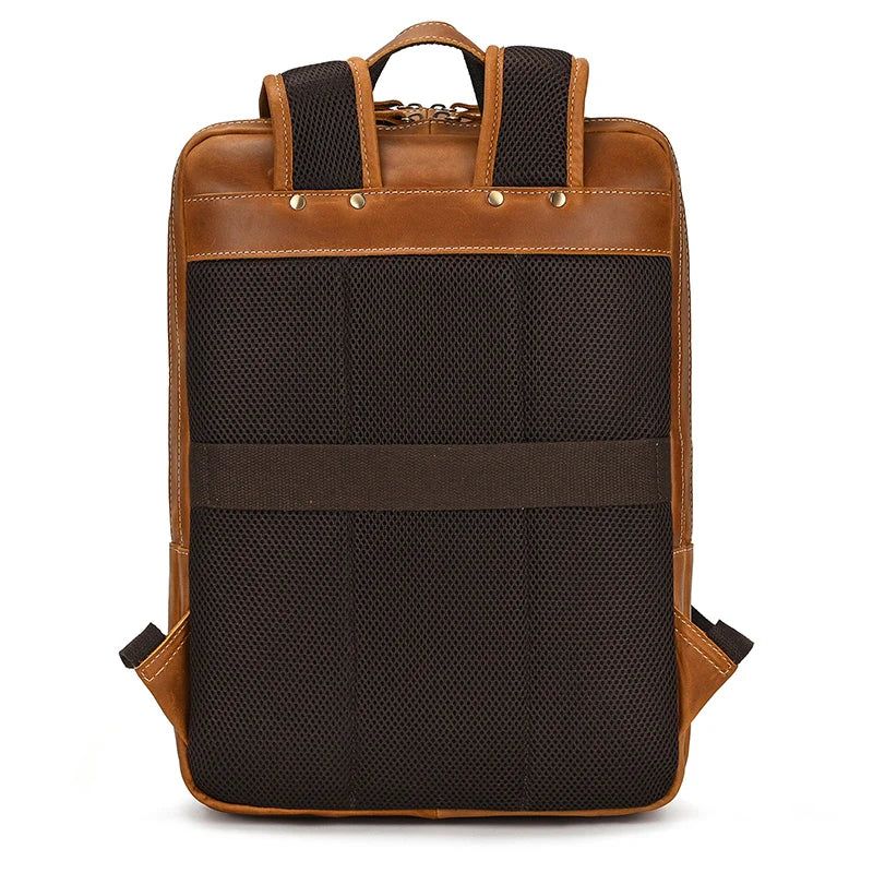 sac à dos en cuir ajustable pour homme