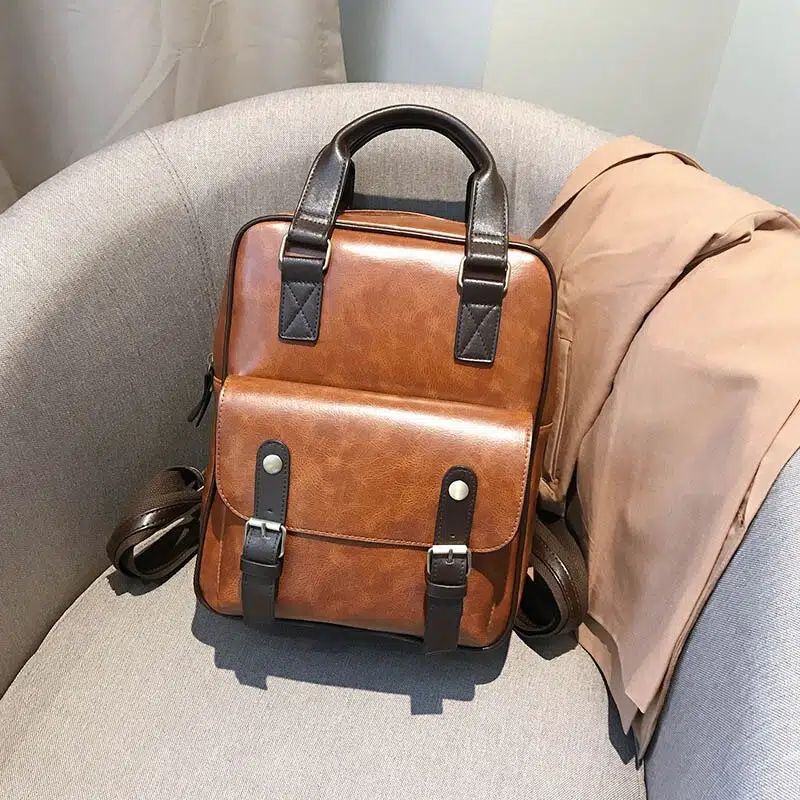 sac à dos en cuir artificiel pour femme