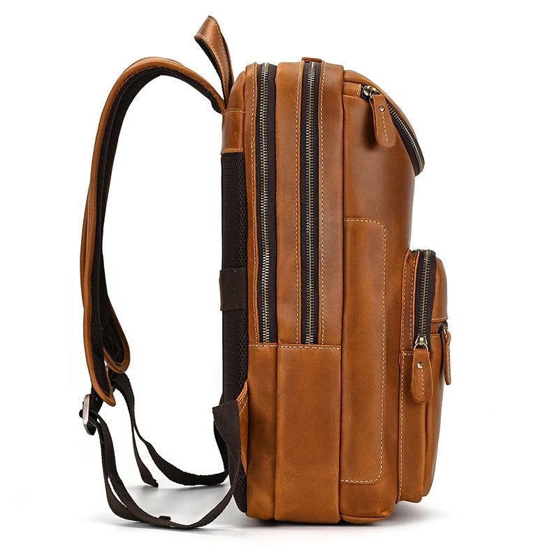sac à dos en cuir homme avec poches