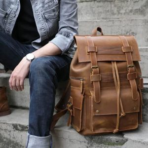sac à dos en cuir pour homme