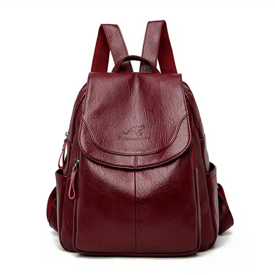 sac à dos en cuir vegan souple