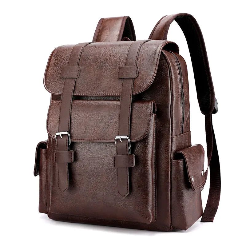 sac à dos en cuir vintage