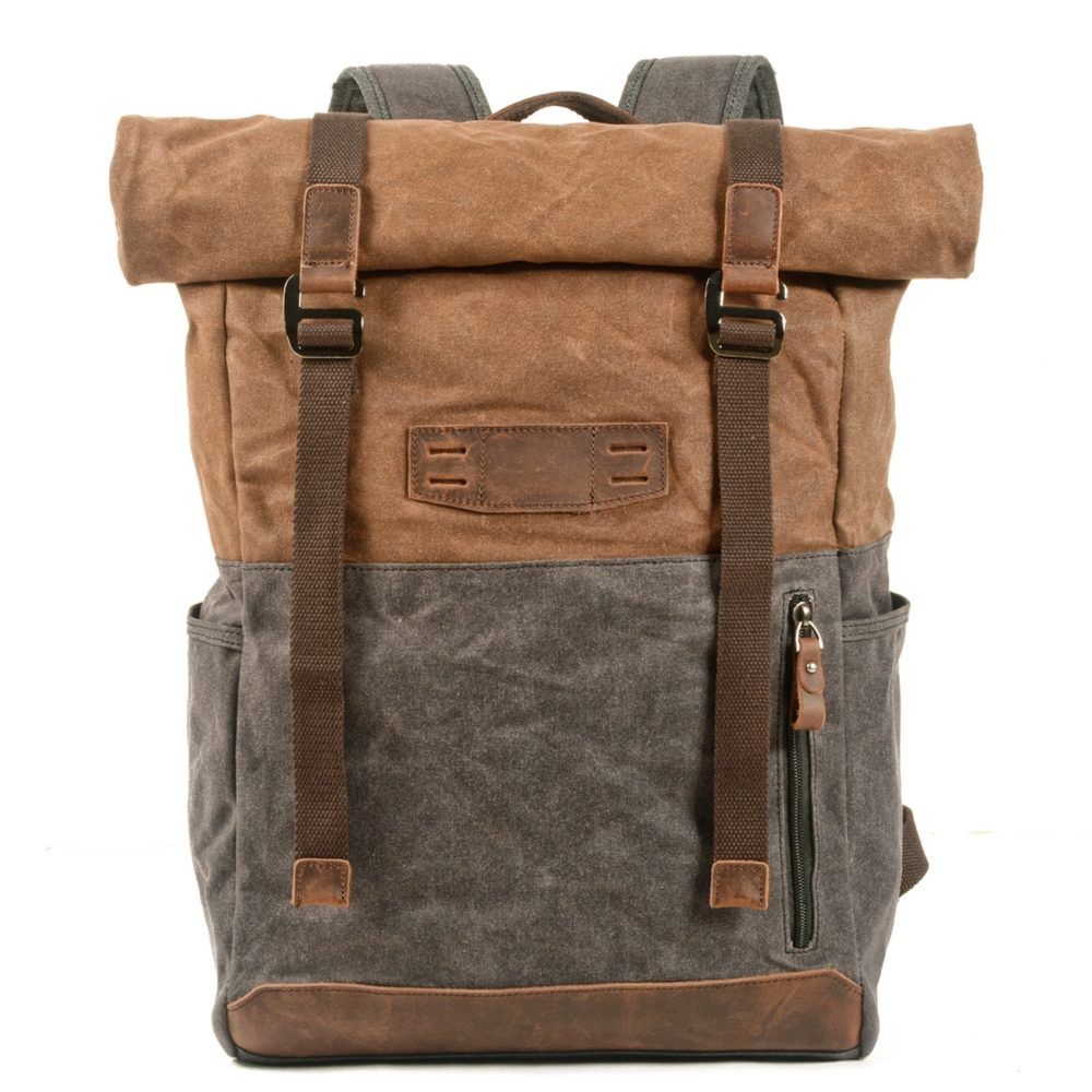 sac à dos en toile de style ancien