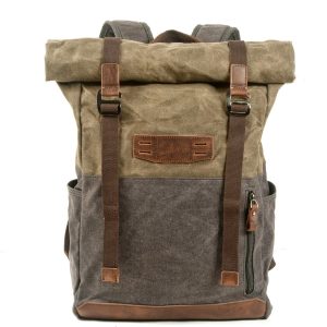 sac à dos en toile style vintage