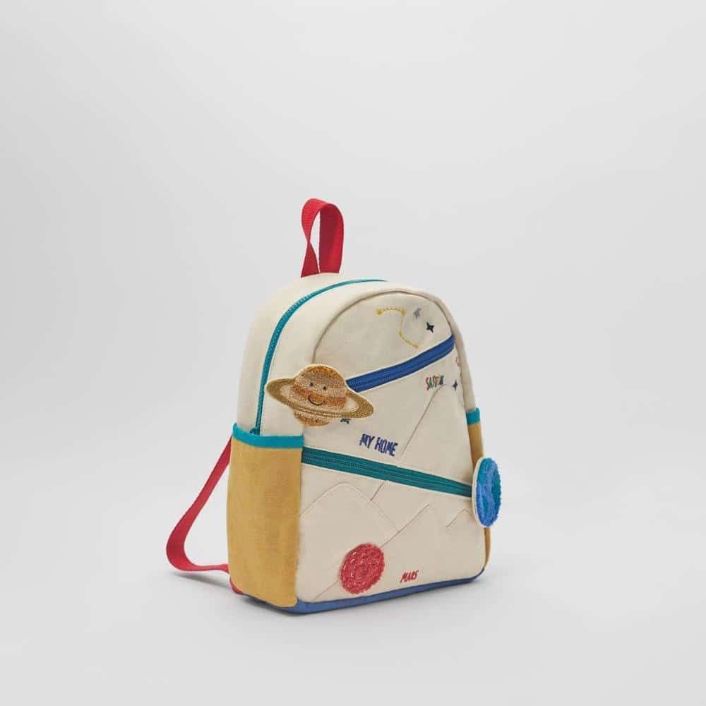 sac à dos enfant brodé en toile de coton