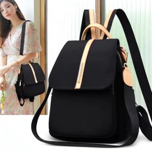 sac à dos et bandoulière noir pour femme imperméable