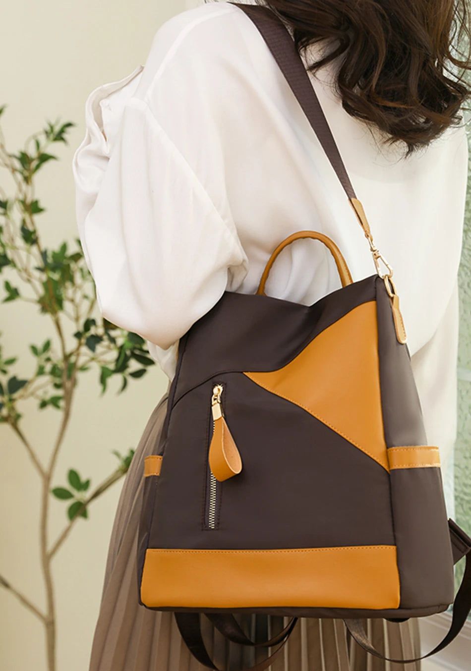 sac à dos femme avec poches sécurisées