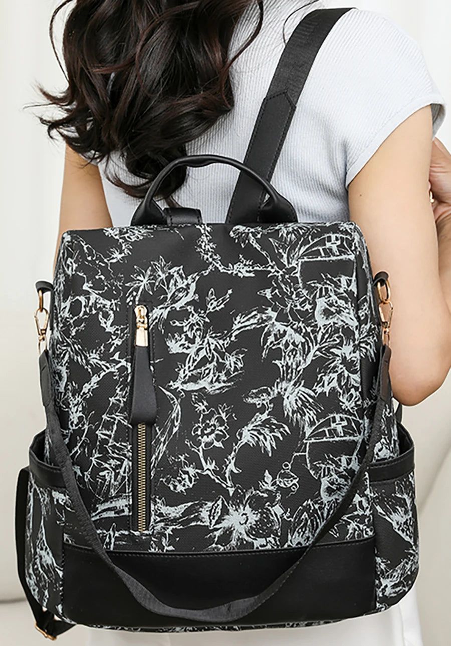 sac à dos femme avec zip dans le dos