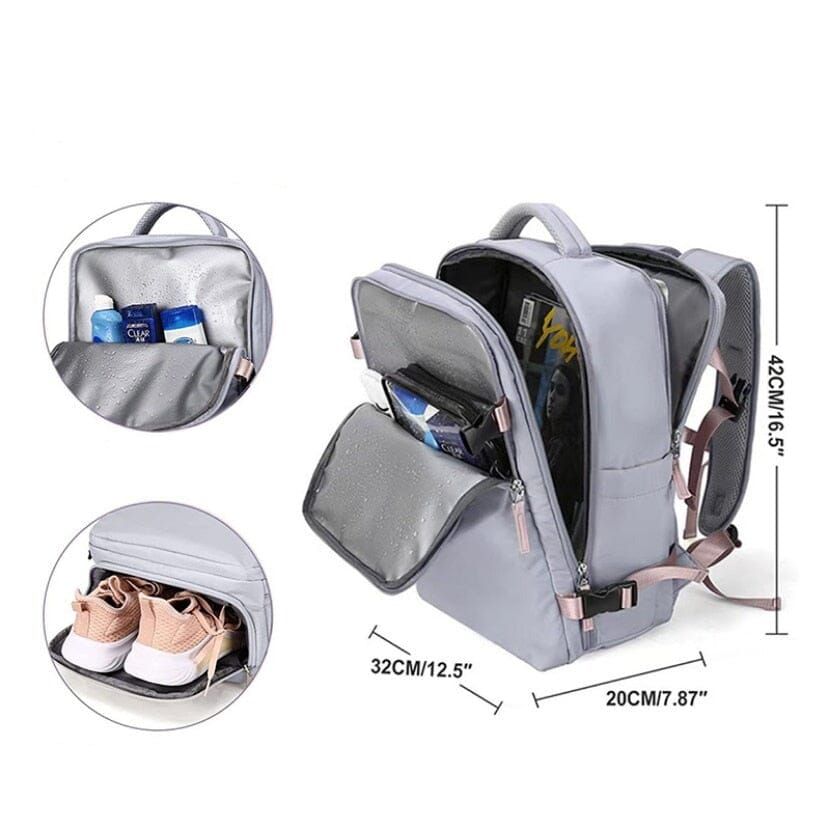 sac à dos femme polyvalent pour voyage en avion