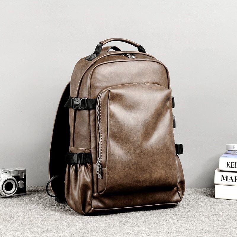 sac à dos homme en cuir vintage