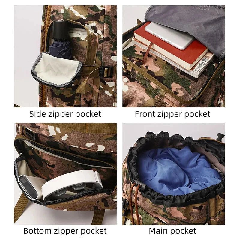 sac à dos militaire avec poches supplémentaires