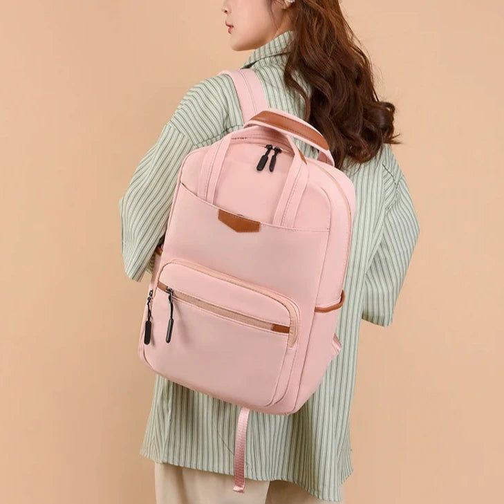 sac à dos ordinateur femme avec poches fonctionnelles