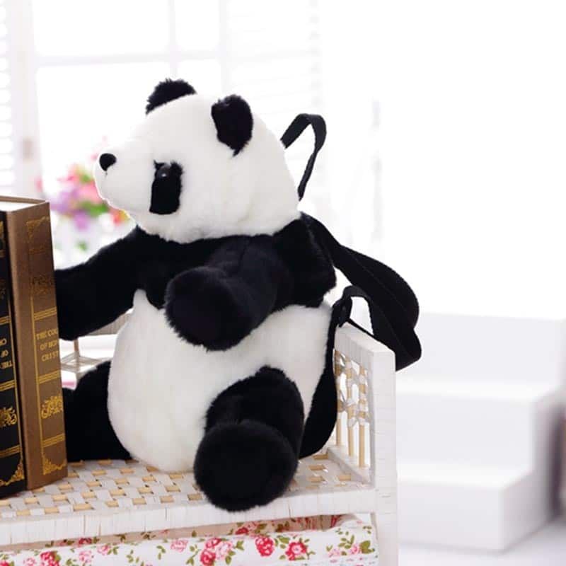sac à dos panda en peluche