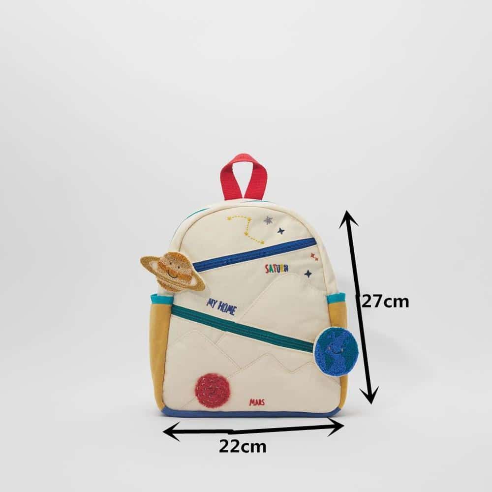 sac à dos pour enfant en toile de coton brodé