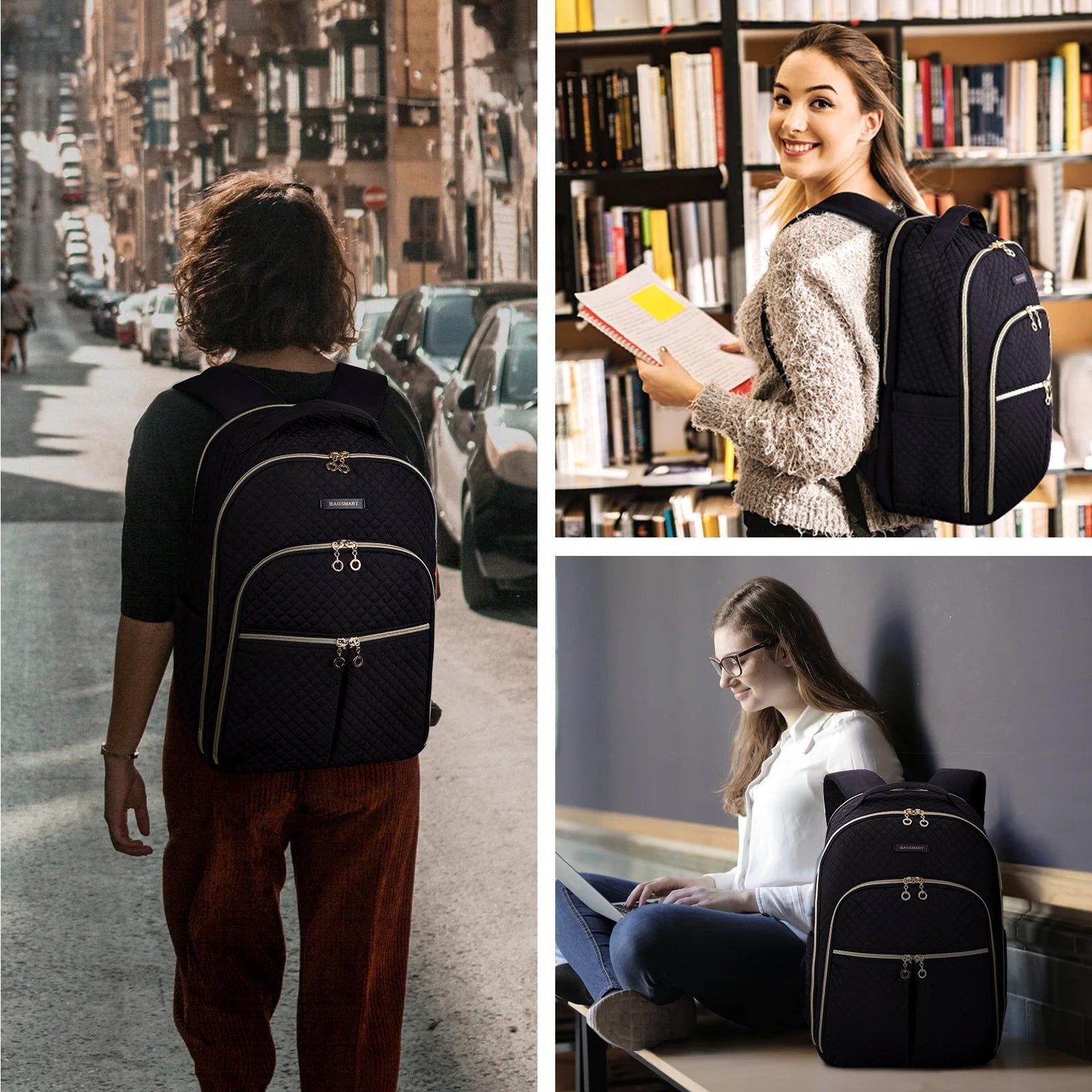 sac à dos pour ordinateur 15.6 pouces femme