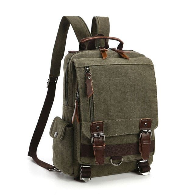 sac à dos pratique en tissu rétro
