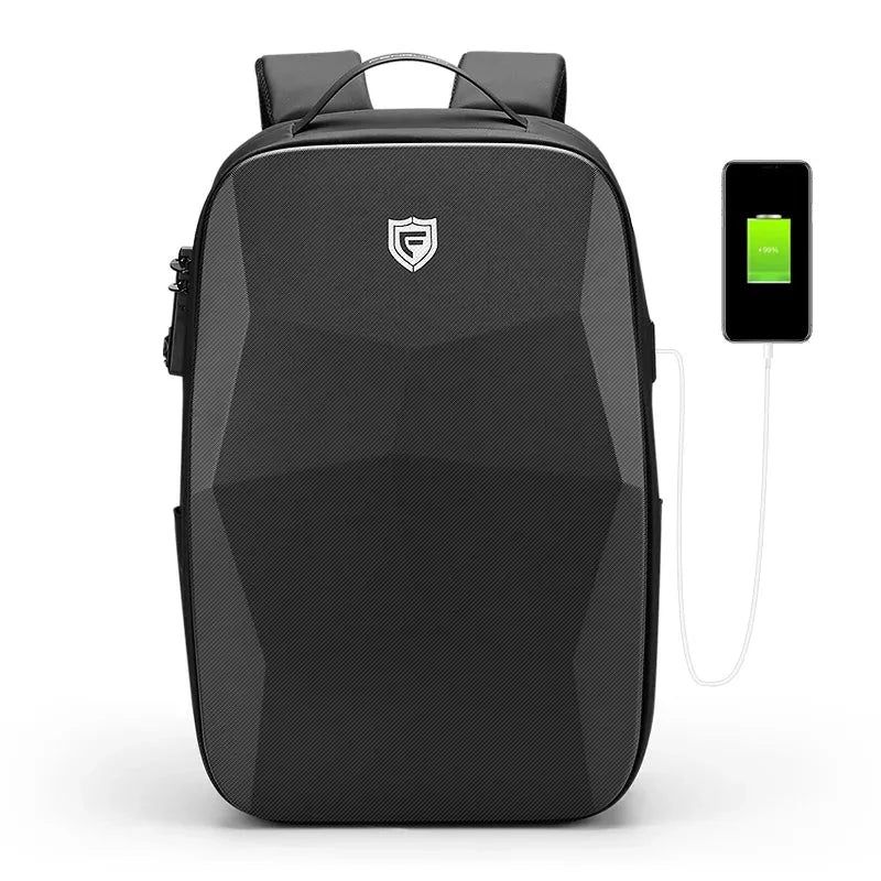 sac à dos rigide antivol avec port USB