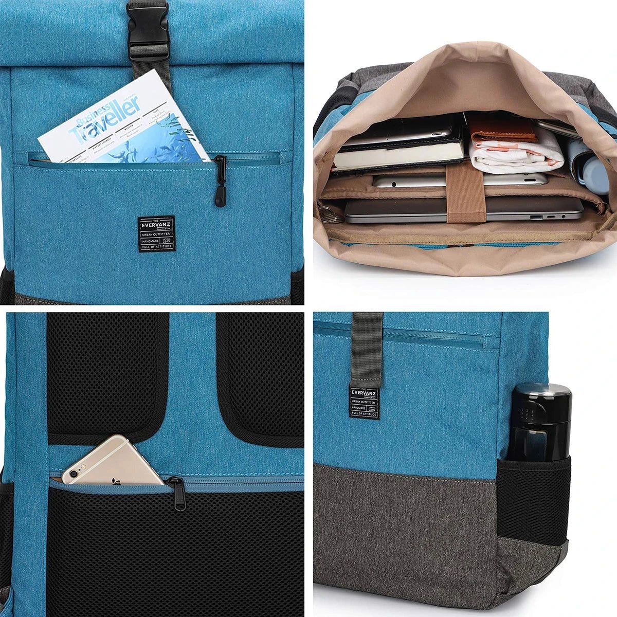 sac à dos roll-top polyvalent