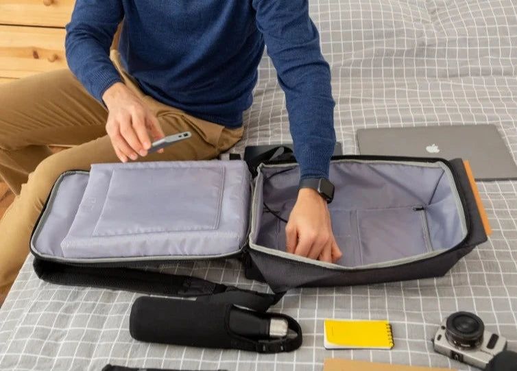 sac à dos sécurisé avec fermeture discrète